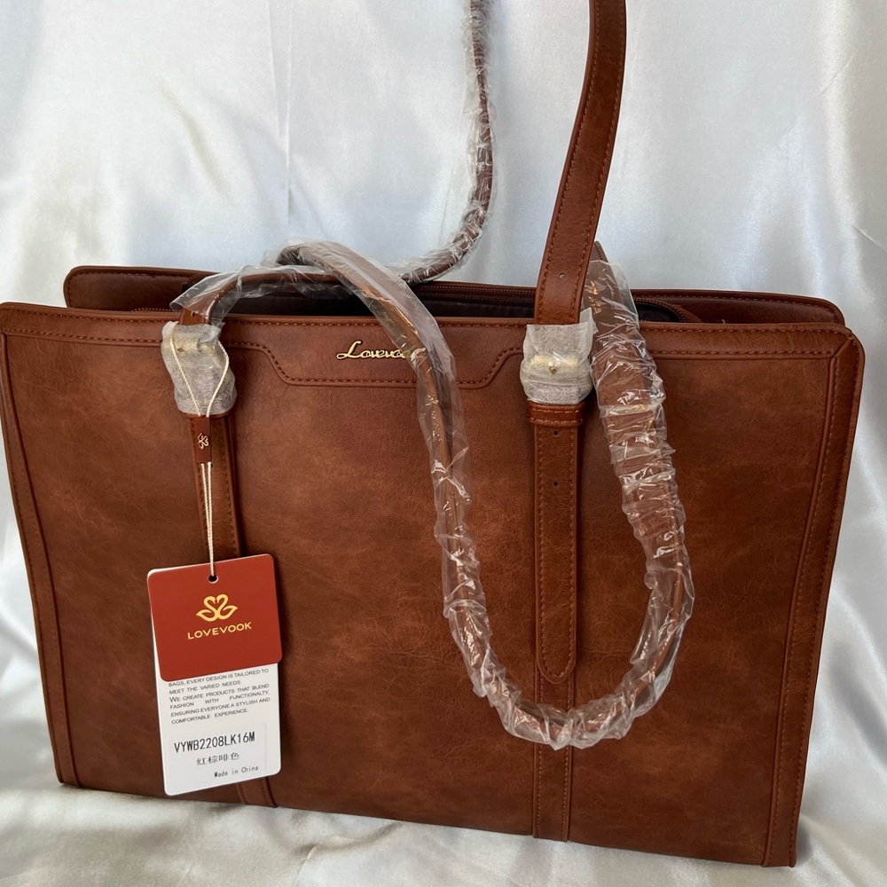 Lovevook Brown Laptop/Tote Bag